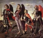 BOTTICINI, Francesco The Tree Archaangels and Tobias oil painting artist